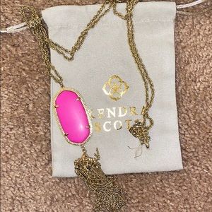 Kendra Scott Hot Pink Necklace